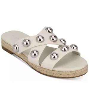 Marc Fisher Prisca Ball Studded Espadrille Sandals