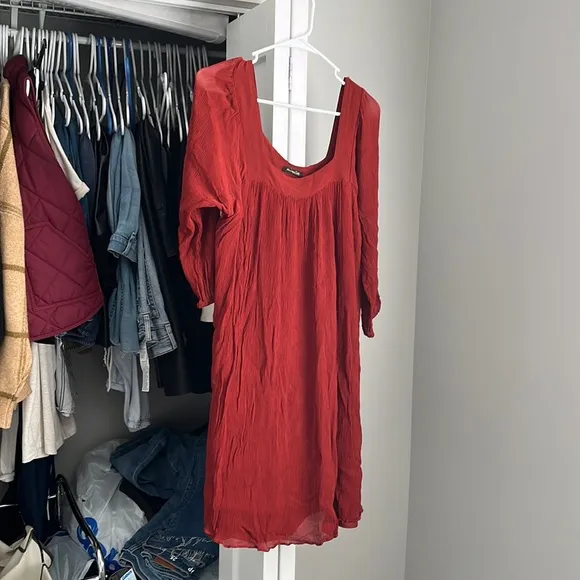 Massimo Dutti Rust Dress, worn twice