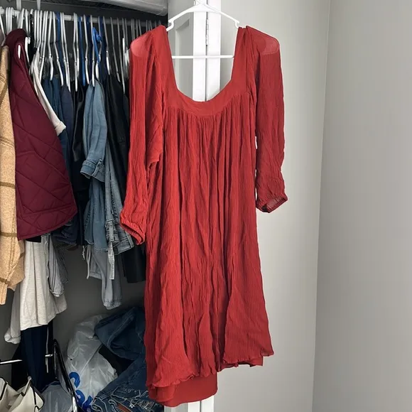Massimo Dutti Rust Dress, worn twice