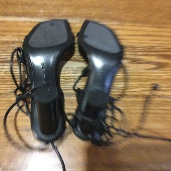 MASSIMO DUTTI Leather Heels Sandals