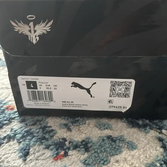M.E.L.O MB.01 PUMA Black Basketball Sneakers Size 10