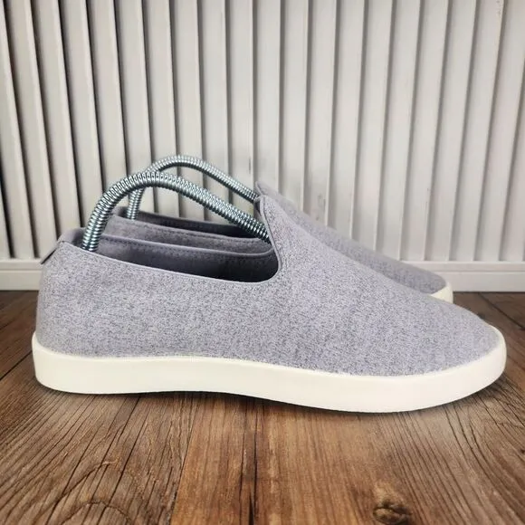 Mens 8 Allbirds Wool Loungers Gray Slip On Casual Comfort Low Loafers Shoes NEW