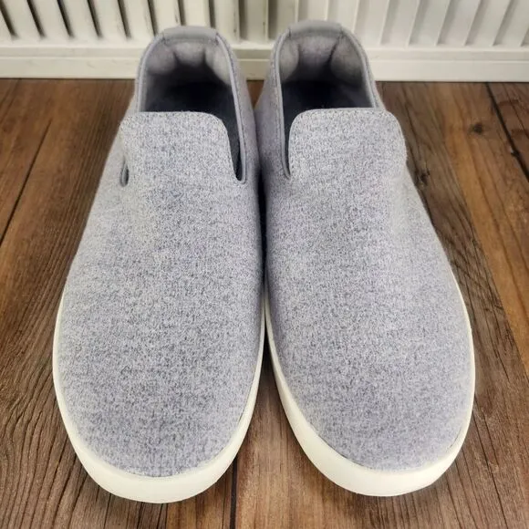Mens 8 Allbirds Wool Loungers Gray Slip On Casual Comfort Low Loafers Shoes NEW
