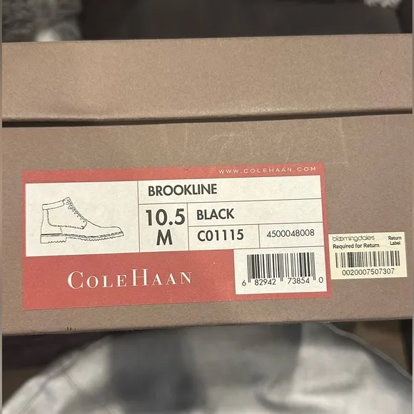Men's Cole Haan American Classics Waterproof Lace Up Plain Toe Boots size 10 1/2
