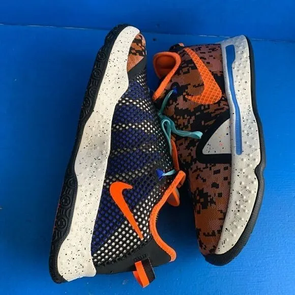 Men's Nike PG4 Digi Camo Paul George Basketball Sneakers  CD5079-200 10.5