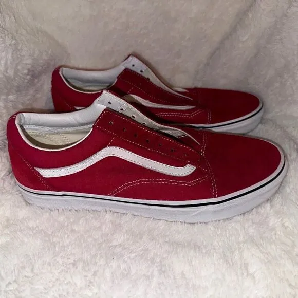 Mens Old Skool Shoe Racing Red Size 11.5