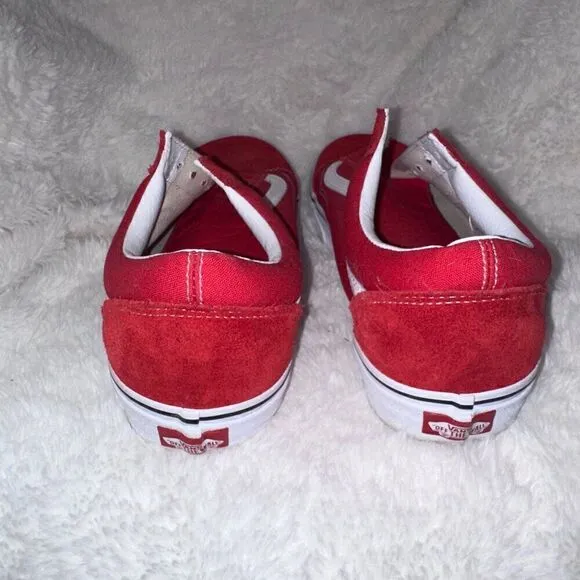 Mens Old Skool Shoe Racing Red Size 11.5