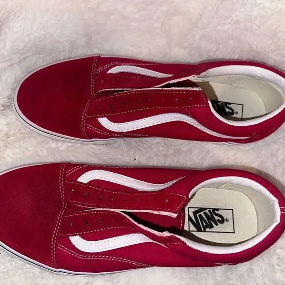 Mens Old Skool Shoe Racing Red Size 11.5