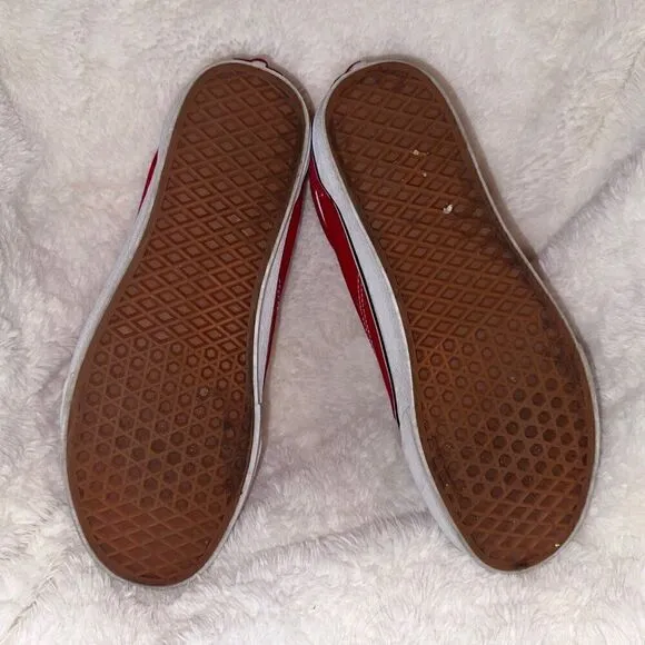 Mens Old Skool Shoe Racing Red Size 11.5