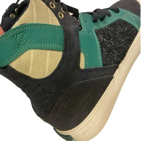 Mens Supra Skytop 08003-470-M Blue Suede Surf High Top Skater Sneakers Size 9