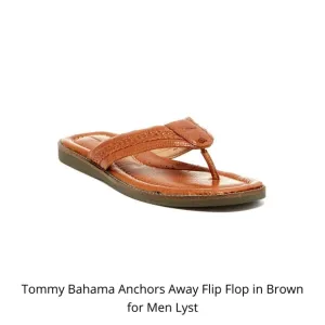 Men's Tommy Bahama Anchor Away Leather Sandals Size 12D