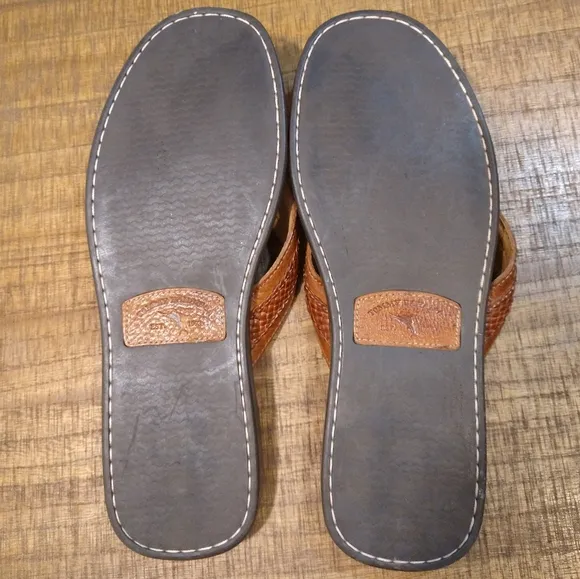 Men's Tommy Bahama Anchor Away Leather Sandals Size 12D