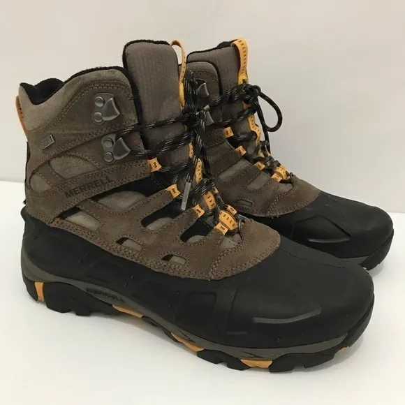 Merrell Moab Polar Waterproof J41951 Stone Trekker Boots Brown Men’s US 10