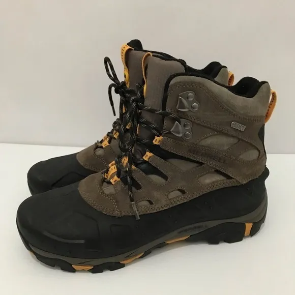 Merrell Moab Polar Waterproof J41951 Stone Trekker Boots Brown Men’s US 10
