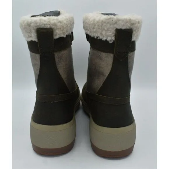 Merrell Womens Size 9.5 Haven Mid Lace Polar Waterproof Olive Winter Boots