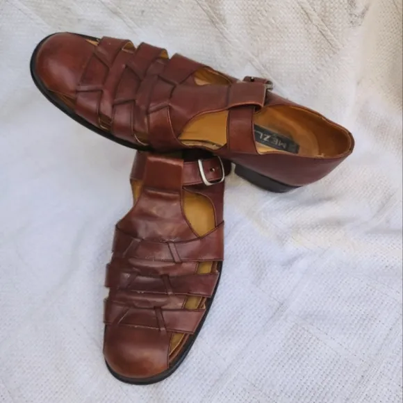 Mezlan‎ Caribe leather closed sandals 9