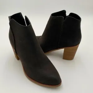 MIA Women Patton Chunky Stacked Heeled Short Ankle Boots Booties Black Size 9.5