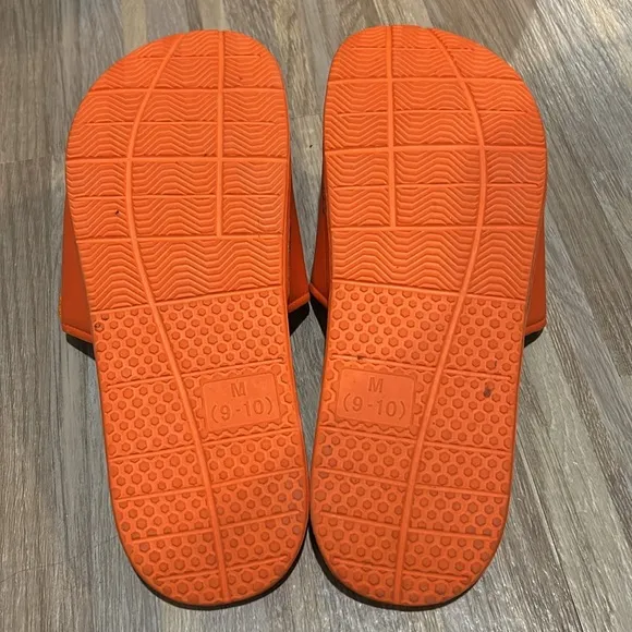 Miami Dolphins Orange Slide Sandals
