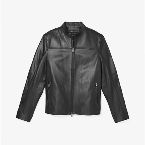 MICHAEL KORS MENSLeather Racer Jacket