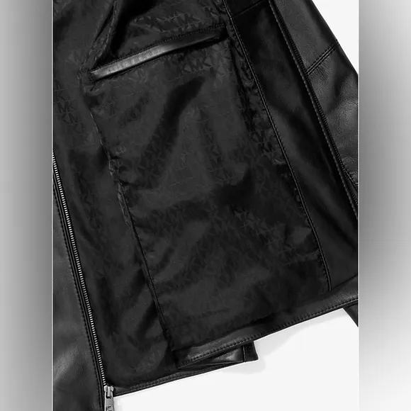 MICHAEL KORS MENSLeather Racer Jacket