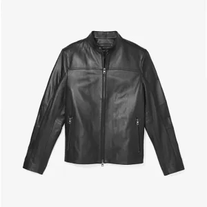 MICHAEL KORS MENSLeather Racer Jacket