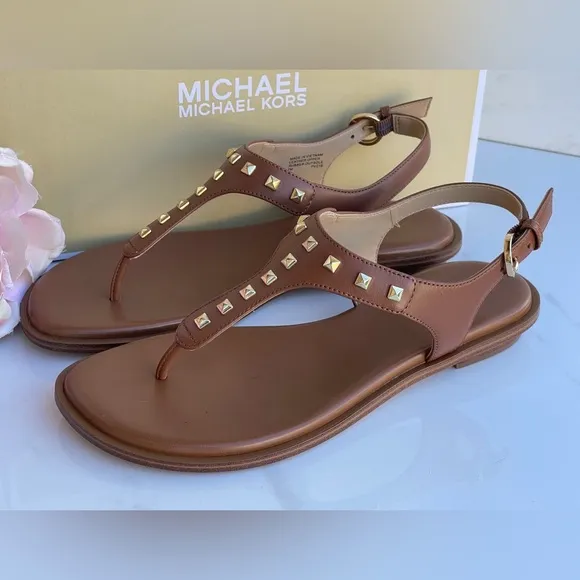 Michael Kors Studded T-Strap Sandals