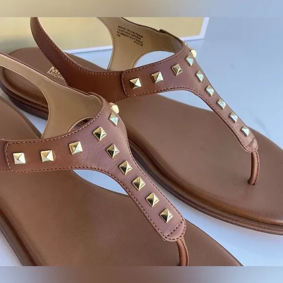 Michael Kors Studded T-Strap Sandals