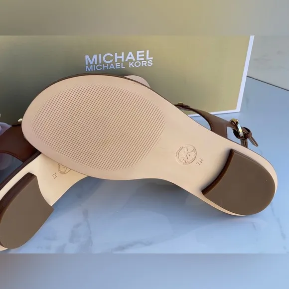 Michael Kors Studded T-Strap Sandals