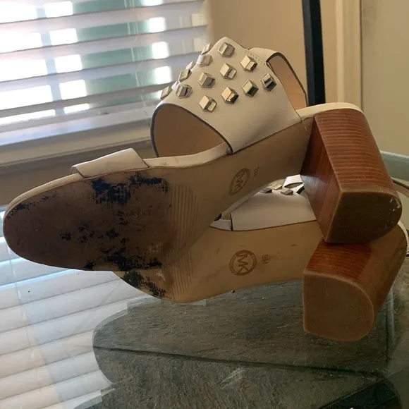 MICHAEL KORS Valencia Ankle Strap Studded Sandals