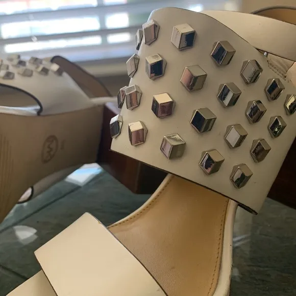 MICHAEL KORS Valencia Ankle Strap Studded Sandals