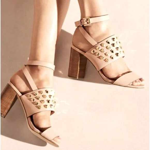MICHAEL KORS Valencia Ankle Strap Studded Sandals