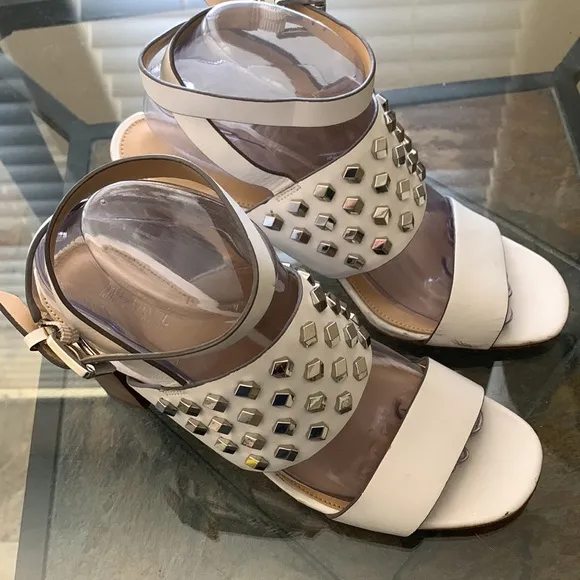 MICHAEL KORS Valencia Ankle Strap Studded Sandals