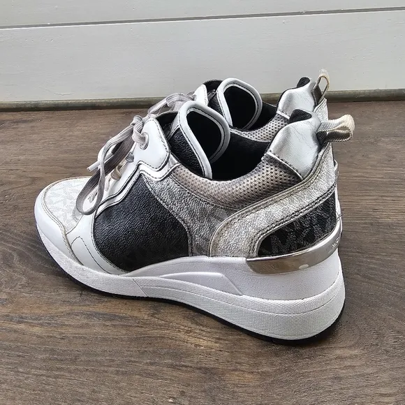 Michael Kors Women's Wedge Heel Sneakers- Cristina Trainer Tennis Shoe