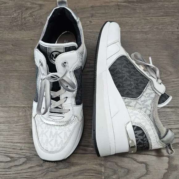 Michael Kors Women's Wedge Heel Sneakers- Cristina Trainer Tennis Shoe