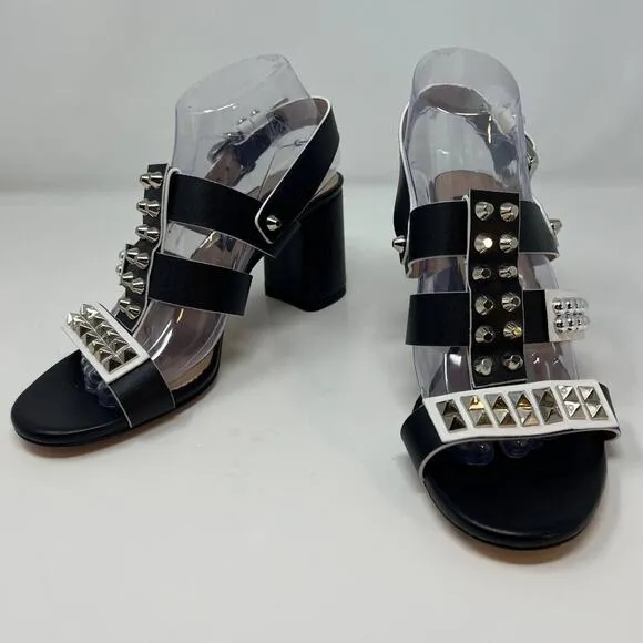 Michele Lopriore Albano Women's Studded Leather Sandals Size 40