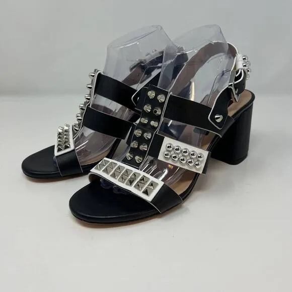 Michele Lopriore Albano Women's Studded Leather Sandals Size 40