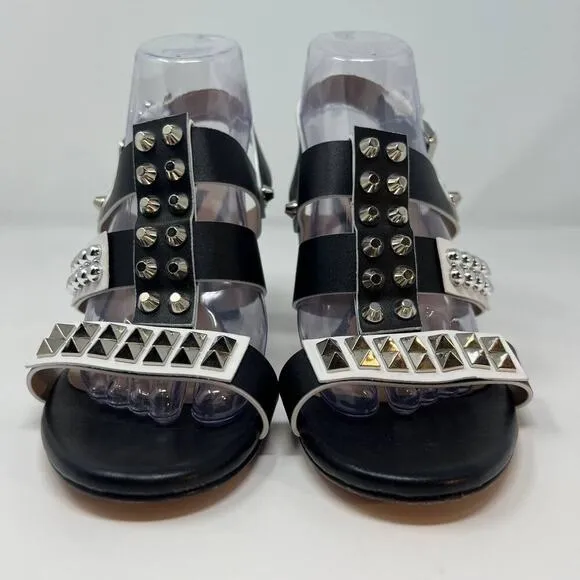 Michele Lopriore Albano Women's Studded Leather Sandals Size 40
