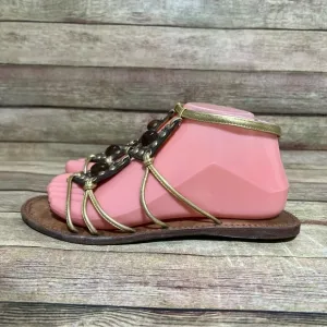 Miu Miu Leather Strao Sandals