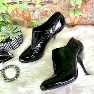 MIU MIU Patent Leather Ankle Boots, 37.5/7.5