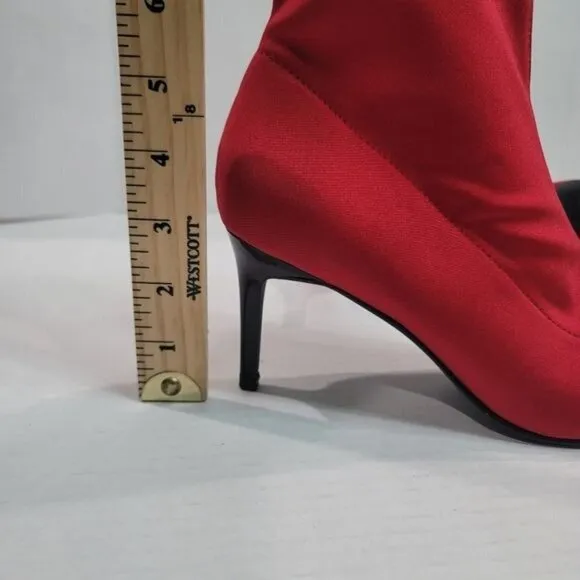 Mix No. 6 Cadaoria Red Pointed Toe Ankle boots Size 6