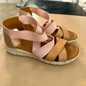 Moncler two tone sandals
