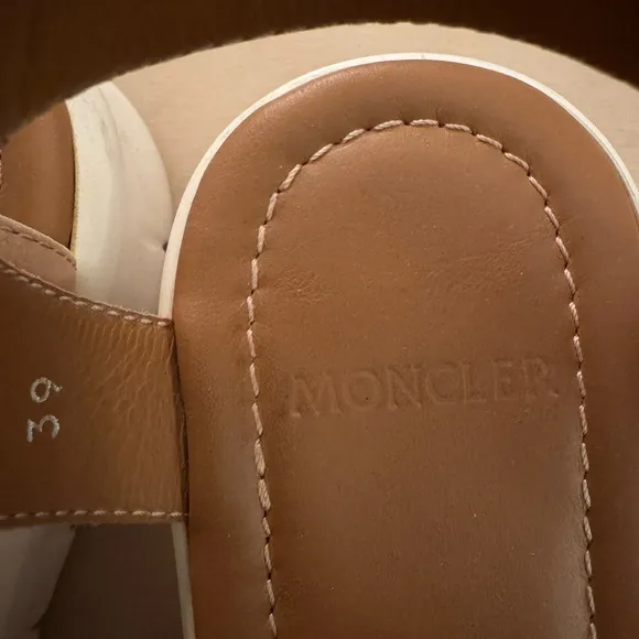 Moncler two tone sandals