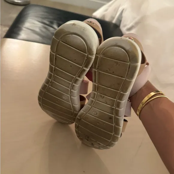 Moncler two tone sandals
