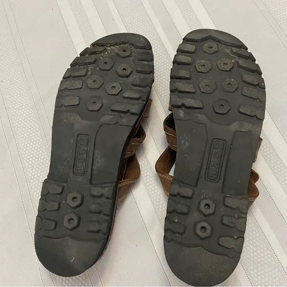 NAOT Genuine Leather Women’s Cork Footbed Sandals Very Comfortable size Size 38