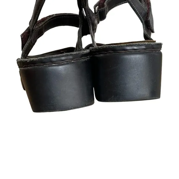 NAOT Leather Orthopaedic Sandals Black 39