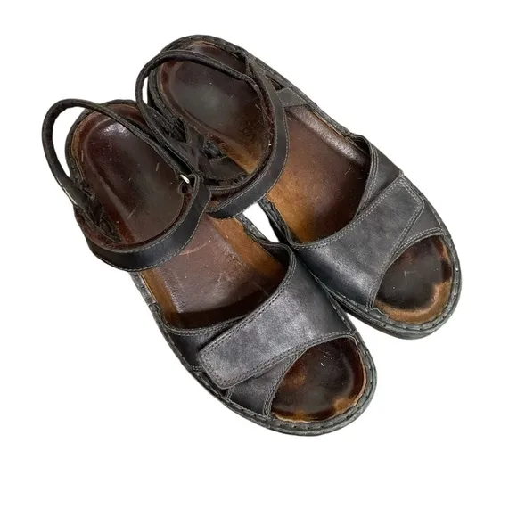 NAOT Leather Orthopaedic Sandals Black 39