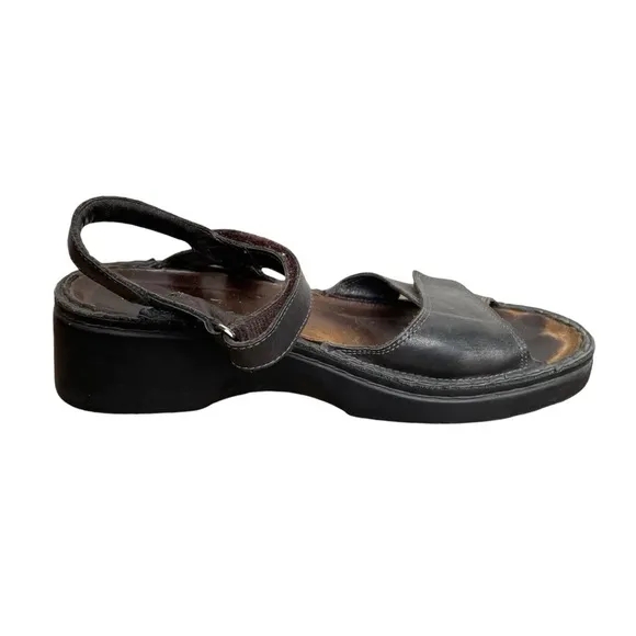 NAOT Leather Orthopaedic Sandals Black 39