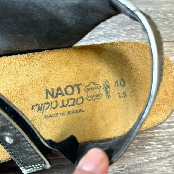 Naot leather wedges sandals woman’s size 40 (d55)