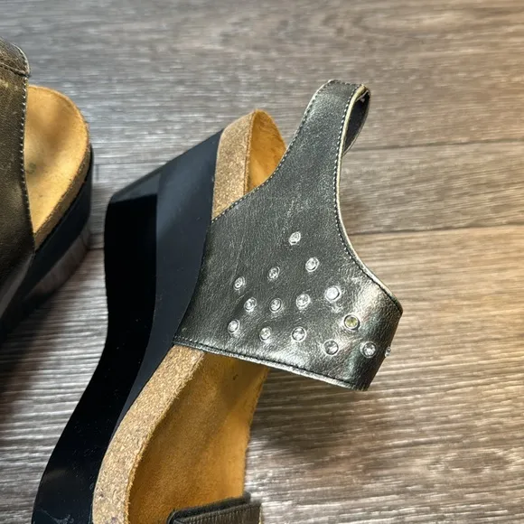 Naot leather wedges sandals woman’s size 40 (d55)