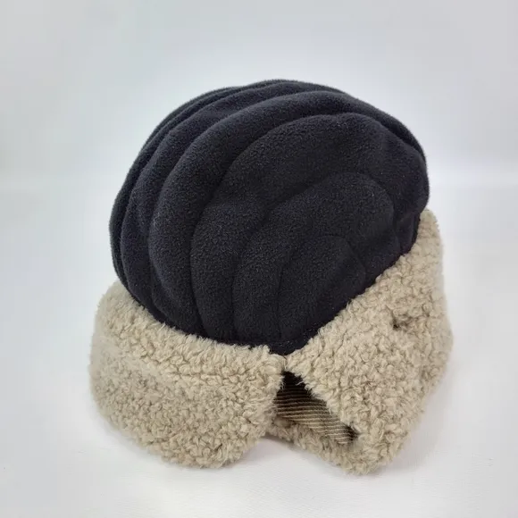 Nathaniel Cole Crowncap Warm Trapper Sherling Hat Boys Sz XL